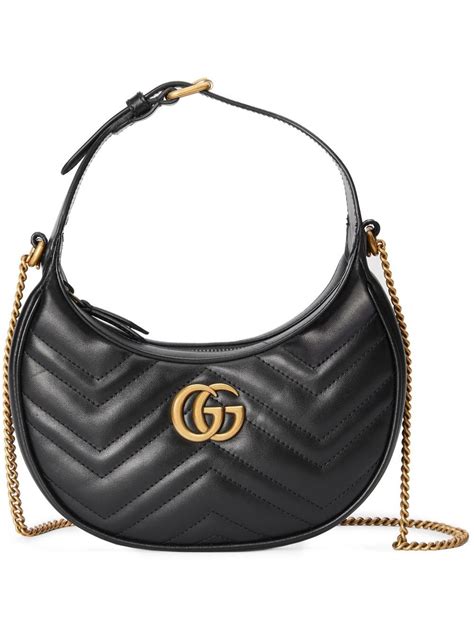 gucci marmont bag half moon|authentic Gucci hobo bag.